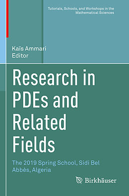 Couverture cartonnée Research in PDEs and Related Fields de 