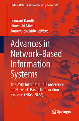 Couverture cartonnée Advances in Network-Based Information Systems de 