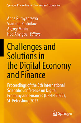 Couverture cartonnée Challenges and Solutions in the Digital Economy and Finance de 