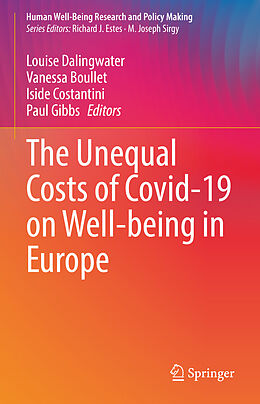 Livre Relié The Unequal Costs of Covid-19 on Well-being in Europe de 