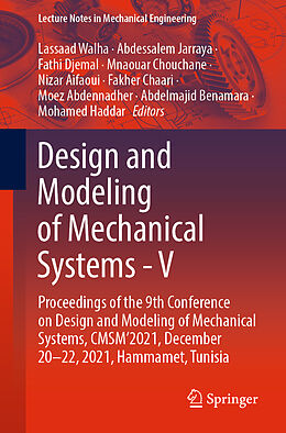 Couverture cartonnée Design and Modeling of Mechanical Systems - V de 