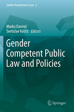 Kartonierter Einband Gender Competent Public Law and Policies von 
