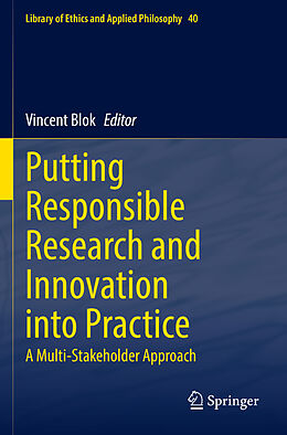 Couverture cartonnée Putting Responsible Research and Innovation into Practice de 