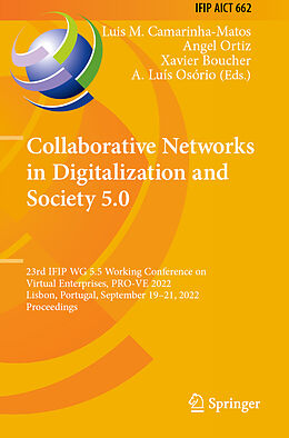 Couverture cartonnée Collaborative Networks in Digitalization and Society 5.0 de 