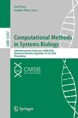 Couverture cartonnée Computational Methods in Systems Biology de 