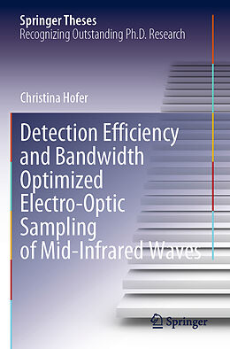 Couverture cartonnée Detection Efficiency and Bandwidth Optimized Electro-Optic Sampling of Mid-Infrared Waves de Christina Hofer