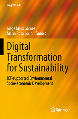 Couverture cartonnée Digital Transformation for Sustainability de 