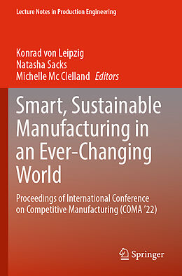 Couverture cartonnée Smart, Sustainable Manufacturing in an Ever-Changing World de 