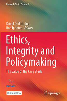 Kartonierter Einband Ethics, Integrity and Policymaking von 