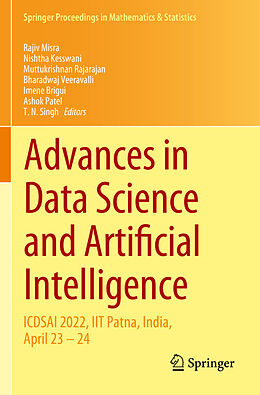 Couverture cartonnée Advances in Data Science and Artificial Intelligence de 