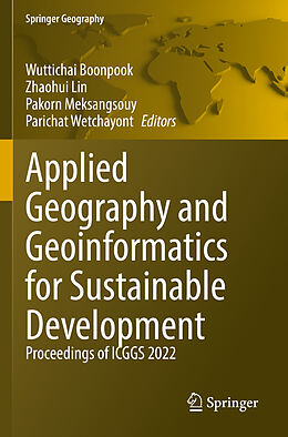 Couverture cartonnée Applied Geography and Geoinformatics for Sustainable Development de 