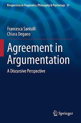 Couverture cartonnée Agreement in Argumentation de Chiara Degano, Francesca Santulli