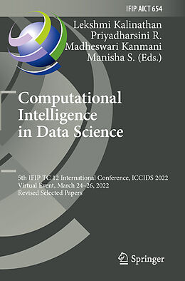 Couverture cartonnée Computational Intelligence in Data Science de 