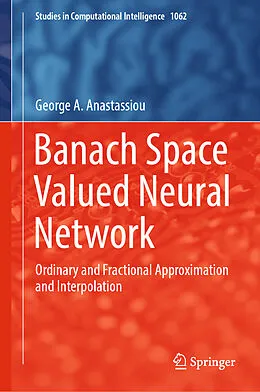 E-Book (pdf) Banach Space Valued Neural Network von George A. Anastassiou