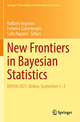 Couverture cartonnée New Frontiers in Bayesian Statistics de 