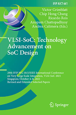 Couverture cartonnée VLSI-SoC: Technology Advancement on SoC Design de 