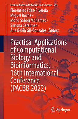 Couverture cartonnée Practical Applications of Computational Biology and Bioinformatics, 16th International Conference (PACBB 2022) de 