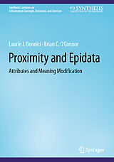 eBook (pdf) Proximity and Epidata de Laurie J. Bonnici, Brian C. O'Connor