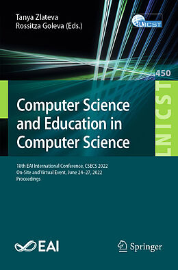 Kartonierter Einband Computer Science and Education in Computer Science von 