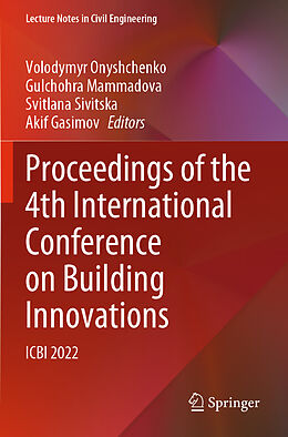 Couverture cartonnée Proceedings of the 4th International Conference on Building Innovations de 