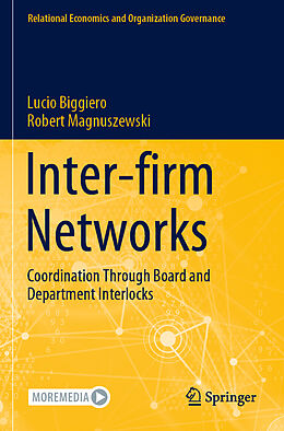 Couverture cartonnée Inter-firm Networks de Robert Magnuszewski, Lucio Biggiero