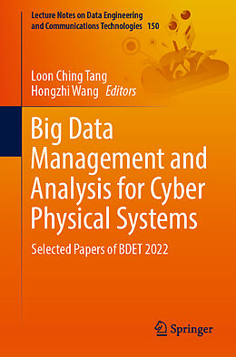 Couverture cartonnée Big Data Management and Analysis for Cyber Physical Systems de 