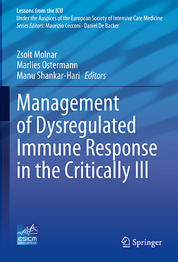 Livre Relié Management of Dysregulated Immune Response in the Critically Ill de 