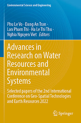 Kartonierter Einband Advances in Research on Water Resources and Environmental Systems von 
