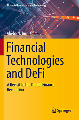 Couverture cartonnée Financial Technologies and DeFi de 