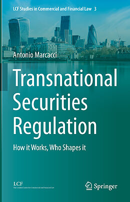 Livre Relié Transnational Securities Regulation de Antonio Marcacci