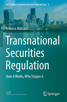 Couverture cartonnée Transnational Securities Regulation de Antonio Marcacci