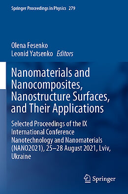 Couverture cartonnée Nanomaterials and Nanocomposites, Nanostructure Surfaces, and Their Applications de 