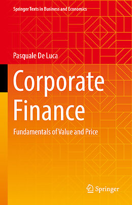 Livre Relié Corporate Finance de Pasquale De Luca