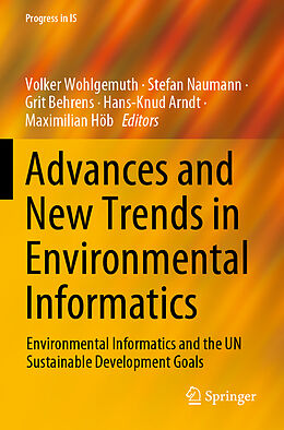 Couverture cartonnée Advances and New Trends in Environmental Informatics de 