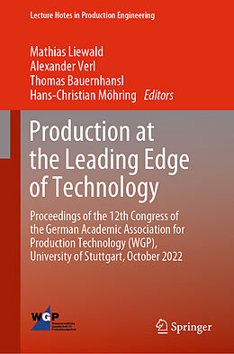 Livre Relié Production at the Leading Edge of Technology de 