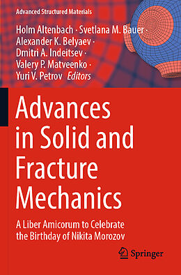 Couverture cartonnée Advances in Solid and Fracture Mechanics de 