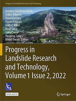 Couverture cartonnée Progress in Landslide Research and Technology, Volume 1 Issue 2, 2022 de 