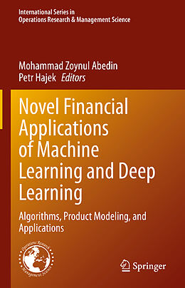 Livre Relié Novel Financial Applications of Machine Learning and Deep Learning de 