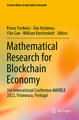 Couverture cartonnée Mathematical Research for Blockchain Economy de 