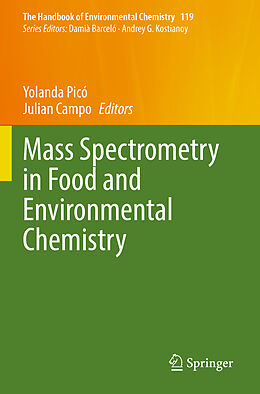 Couverture cartonnée Mass Spectrometry in Food and Environmental Chemistry de 