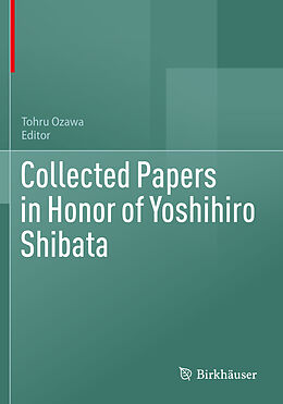 Couverture cartonnée Collected Papers in Honor of Yoshihiro Shibata de 