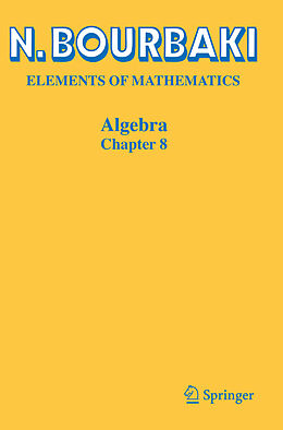 Couverture cartonnée Algebra de N. Bourbaki