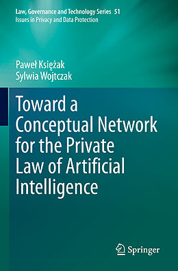Couverture cartonnée Toward a Conceptual Network for the Private Law of Artificial Intelligence de Sylwia Wojtczak, Pawe  Ksi  ak