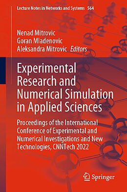 Couverture cartonnée Experimental Research and Numerical Simulation in Applied Sciences de 