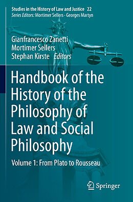 Couverture cartonnée Handbook of the History of the Philosophy of Law and Social Philosophy de 