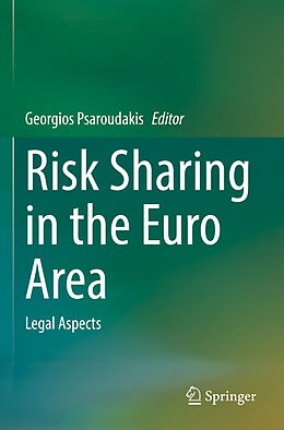 Couverture cartonnée Risk Sharing in the Euro Area de 