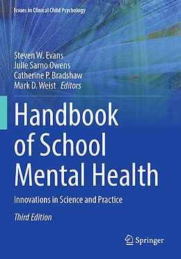 Couverture cartonnée Handbook of School Mental Health de 