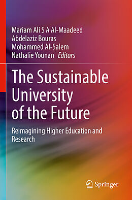 Couverture cartonnée The Sustainable University of the Future de 