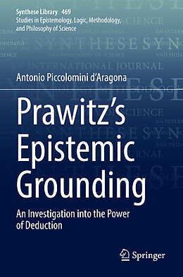 Couverture cartonnée Prawitz's Epistemic Grounding de Antonio Piccolomini d Aragona