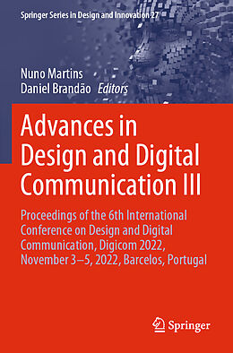 Kartonierter Einband Advances in Design and Digital Communication III von 